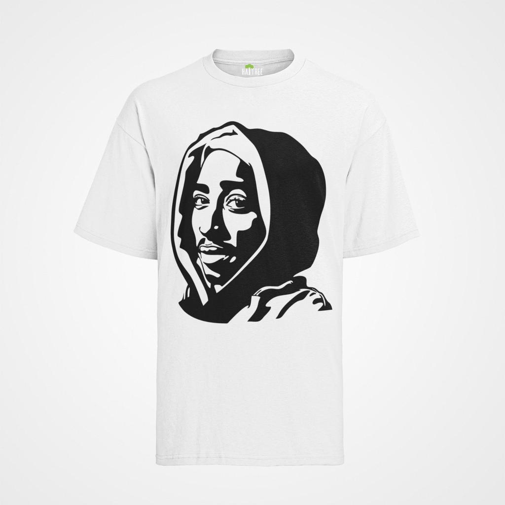 T- Shirt Herren 2pac Hip Hop Mütze Tupac Shakur Black Body Biggi Musik Rapper