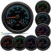 85mm Auto Car Gauge 3-in-1 Tachometer Fuel Level Voltmeter 7 Color Light Multimeter with Sensor 0-190ohm Boat/Yacht 12V