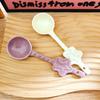 Set de 4 linguri ceramice în formă de stea, culori macaron, 15 cm, polonic de supă pentru uz casnic, linguri creative de valoare ridicată pentru terci, tăiței, înghețată, deserturi