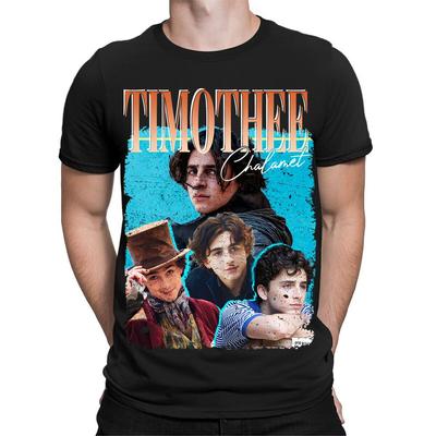 Timothee Chalamet TV-Schauspieler Retro Vintage Herren Damen T-Shirts Tee Top #TA-17