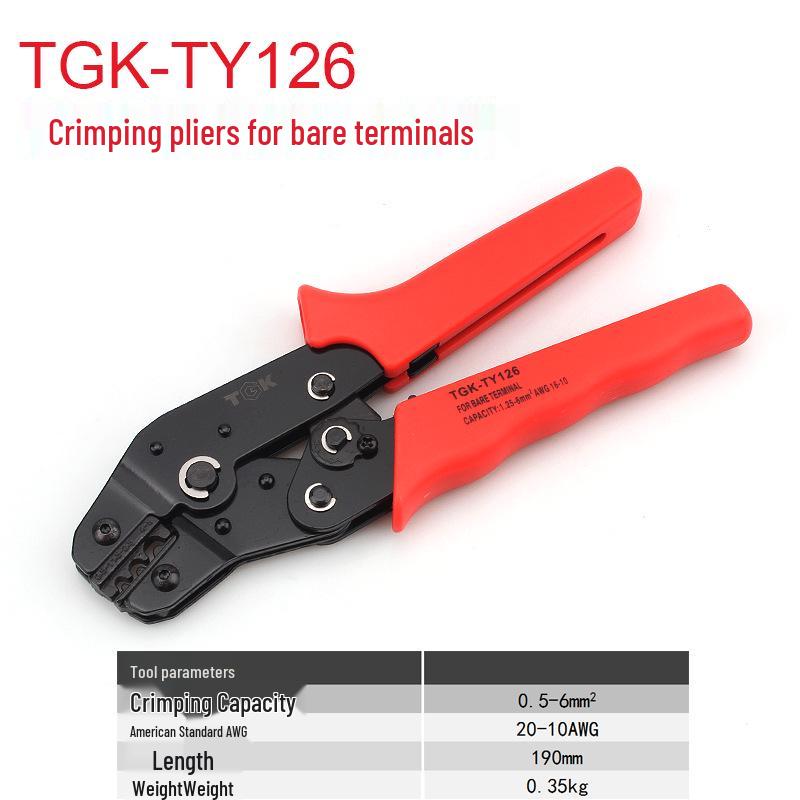 TGK-TY126 Ratchet Cold Crimp Terminal Pliers