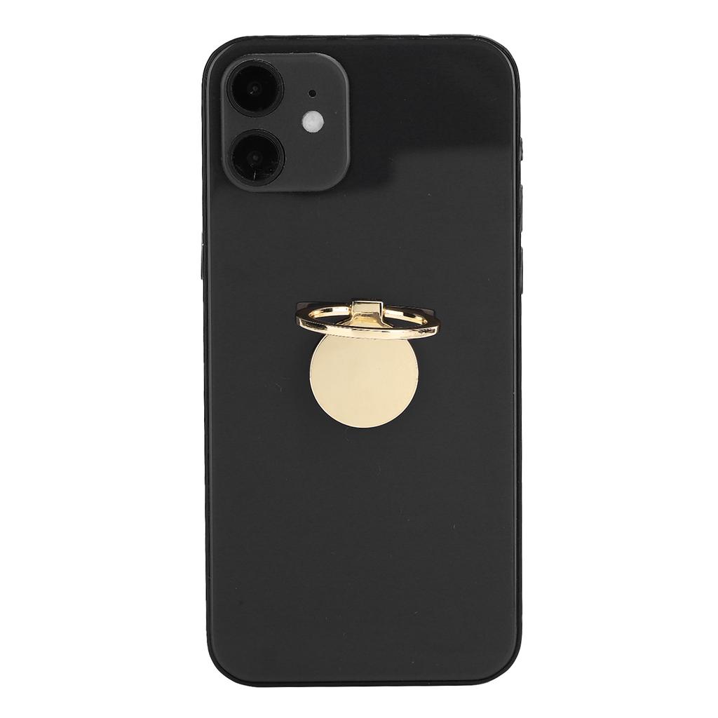 Mobile Phone Finger Ring Grip 360 degrees Rotation Metal Phone Holder for Magnetic Car MountGold
