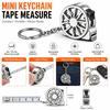 2M Keychain Tape Measure Laser Engraved Markings Stainless Steel Tape  Hardware Accessories