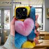 Phone Case: 2D Flat, Suitable for iPhone 18, 17, 16, 15, 14, 13, 12Pro Protective Case, Colorful Hearts, Perfect Christmas and Halloween Holiday Gift