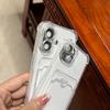 Luxury Soft Transparent Card Holder Bag Case For iPhone 16 17 15 14 13 12 Mini 11 Pro X XR Xs Max 7 8 Plus 16e Shockproof Cover