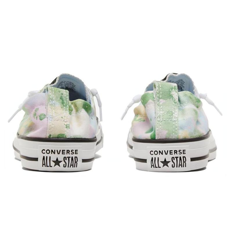 Converse Chuck Taylor All Star Shoreline Comfortable and Casual Non-Slip Abrasion Resistant Low-Top Espadrilles Women's Light Green