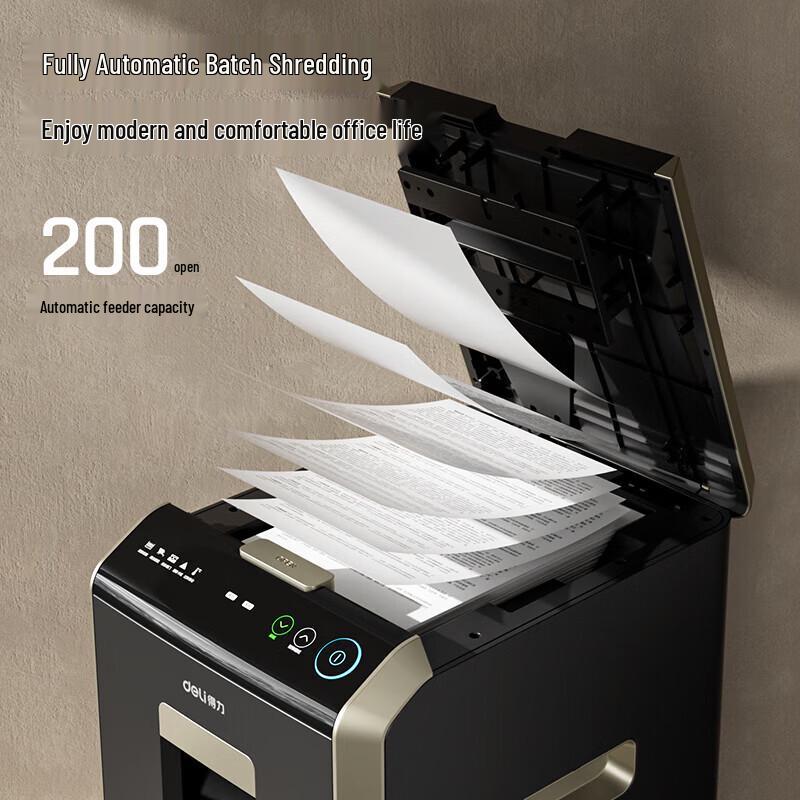 Deli Business Paper Shredder 14436 CN plug (adapter included)
