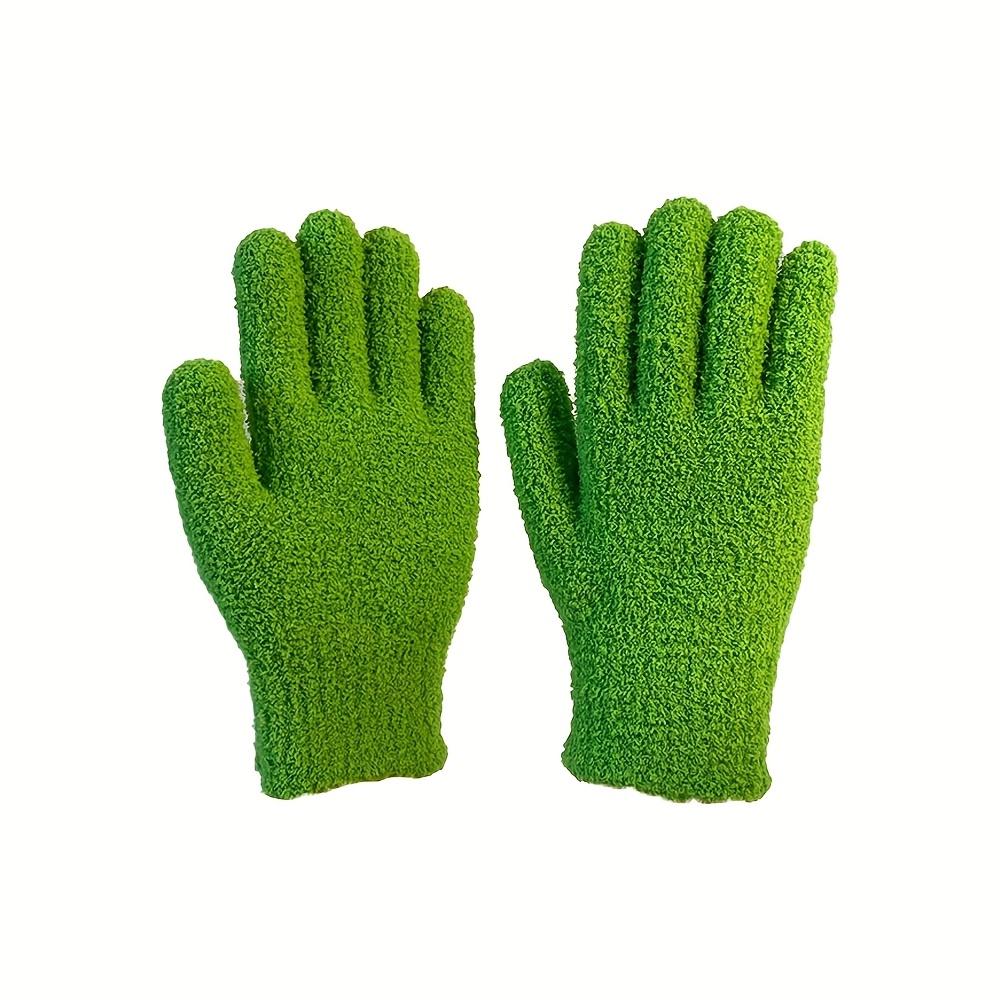 

[1 пара перчаток из микрофибры] 1 пара перчаток для уборки из ультратонкой микрофибры | Коралловый флис, эластичные, дышащие, мягкие, моющиеся