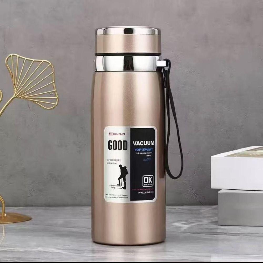 800/1000ml Sports Thermos Bottle Stainless Steel Creative Insulated Water Bottle Keeps Cold and Heat Heat-resistant