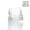 Nordic Net Red Glass Whiskey Rotating Tumbler