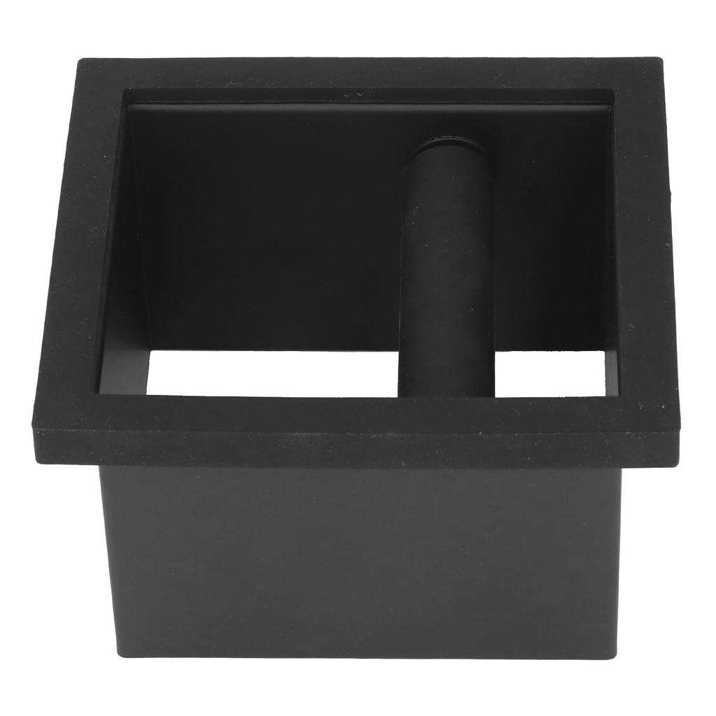 Kaffee Knock Box Bodenentsorgung Behälter Bodenlos Eingebettet Flache Öffnung Edelstahl
