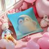 Cute Cured Animals Pictures Lovely Pillow Case Anti-Dustmite Pillowcase Invisible Zipper Silky Short Plush Sofa Cushion Cover
