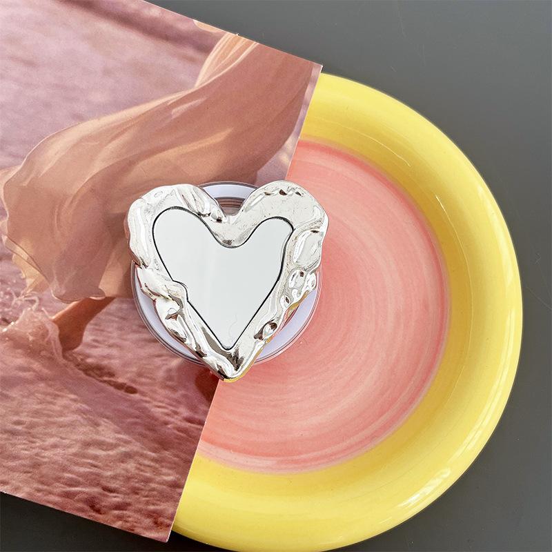 Electroplated Metal Pattern Mirror, Mobile Phone Airbag Bracket, Magnetic Suction Removable Love Bow, Desktop Watching Drama Chasing Drama
