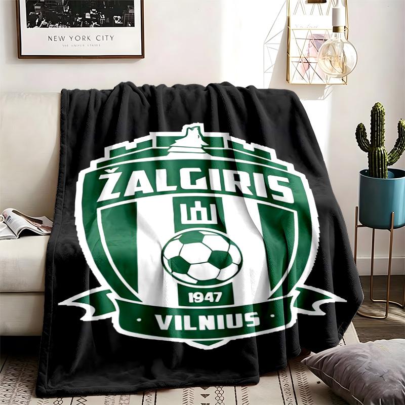 Zalgiris Motivdecke Geeignet für das Sofa Camping und Reisen Hergestellt aus weichem Flanellmaterial Ein ideales Geschenk für Anlässe wie Geburtstage und Abschlussfeiern