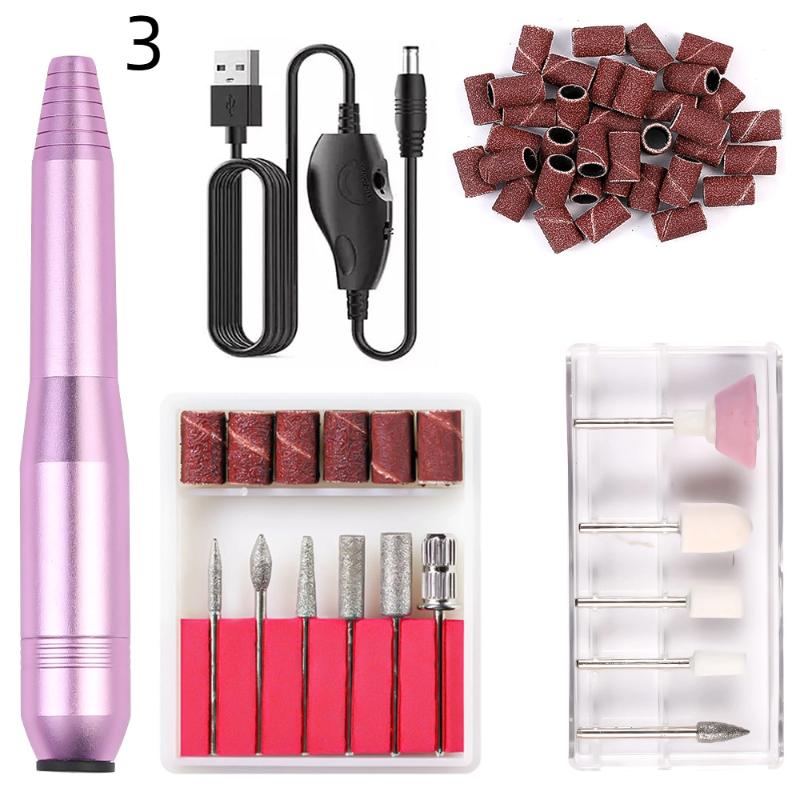 16000RPM Professional Electric Nail Drill Machine High Speed Nail Sander For Manicure Milling Cutter Set Gel Polish Remover Tool