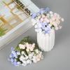10PCS Plastic Artificial Baby's Breath Clusters Flowers Head Gypsophila Flowers DIY Wedding Bride Flower Crown Hair Accessories