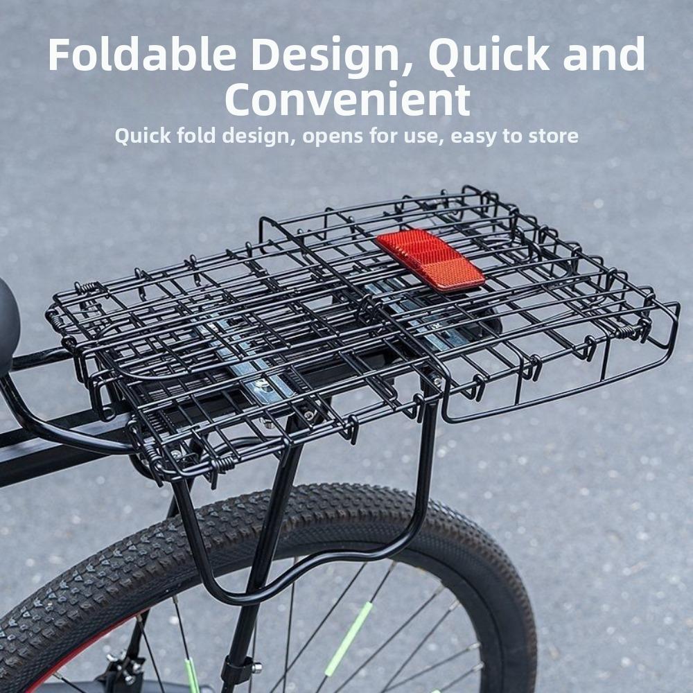 Portapacchi Posteriore Robusto per Mountain Bike Zaino da Ciclismo per Trasporto Accessori per Biciclette Pieghevoli per Bambini
