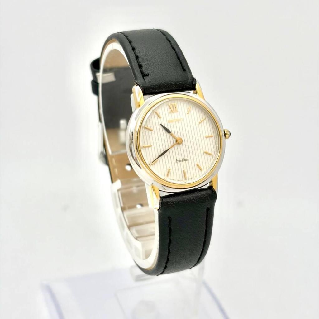 Used [New Battery] SEIKO Exceline Ladies Watch 4N20-0092 040202 New Belt