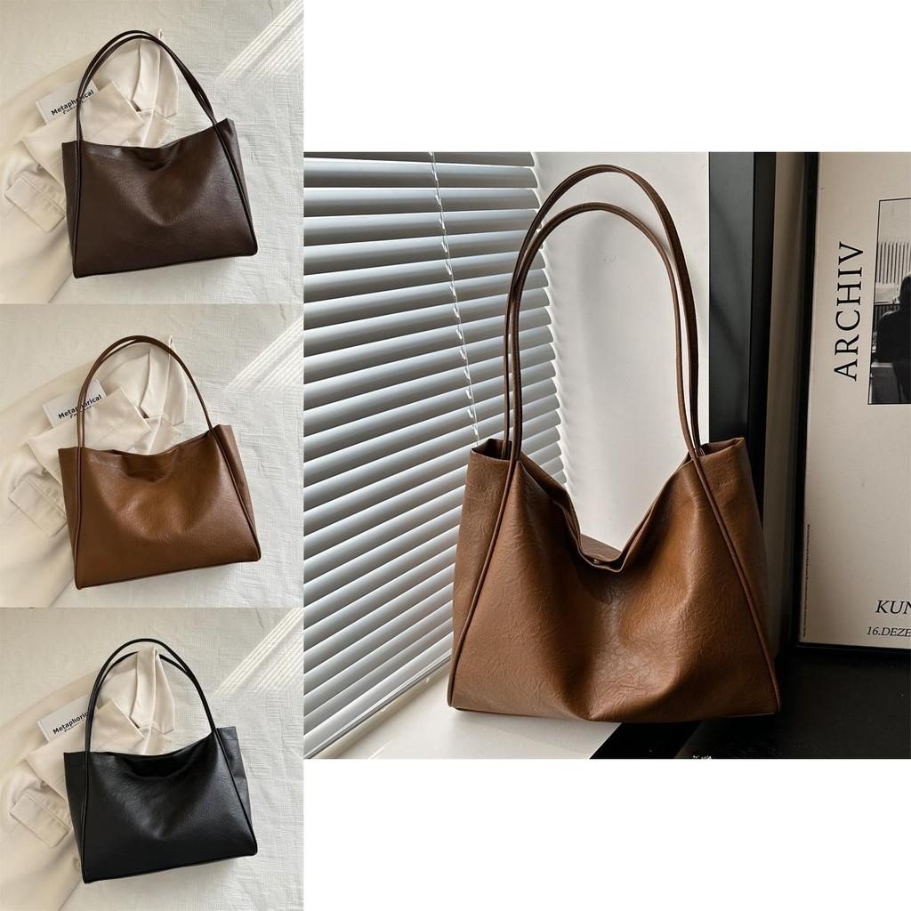 Vintage Fashion Large Capacity Tote Bag For Women Stylish Work Commuter Handbag
