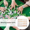 Mahjong Solo Practice Board 3D Printed Mahjong Training Tool American Mahjong Strategy Aid Lightweight Portable Players Practice