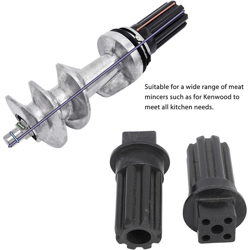 2 Pack Meat Grinder Screw Sleeve Meat Grinder Screw Liner Meat Grinder Screw Coupling Parts Plastic Material for Grinder