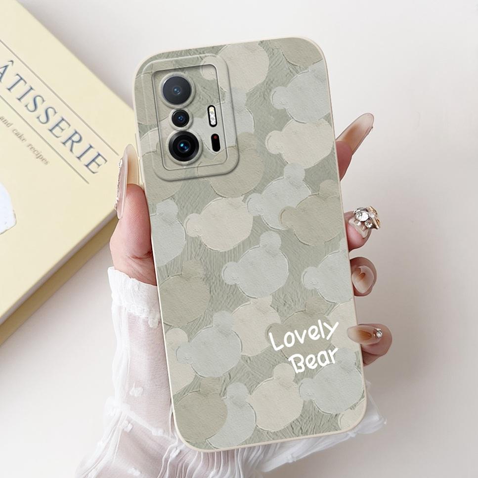 For Xiaomi Mi 11T 6.67" Case Luxury Flower Cartoon Astronaut Soft Silicon Cover For Xiaomi Mi 11T MI 11T Pro 5G Phone Case Funda