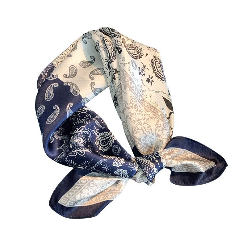 100% Real Silk Scarf Women Square Neck Shawls Wraps for Ladies Foulard Scarves Pashmina Female Hijab Bandana Bufanda Écharpe