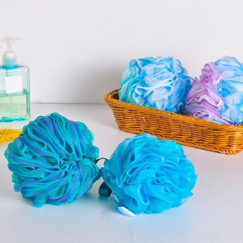 4 Pcs Bath Shower Sponges Shower Loofah Balls Gradient Bath Sponges Easy Foaming for Women Men Exfoliating Skin Clean