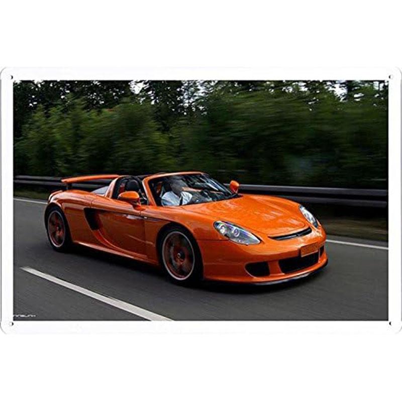 Auto Metal Tin Signs Plaque Sports Car Wall Decoration Vintage Art Posters Iron Painting for Man Cave Home Cafe Garage Club Bar