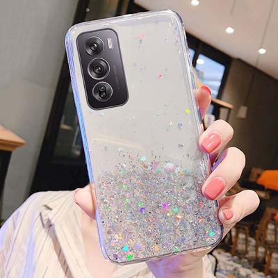Funda para Reno12 Pro 5G, 12Pro, 11F, 10 Pro Plus, con lámina dorada brillante y estrellas brillantes, suave, para OPPO A60 4G, A79, A2pro, silicona degradada de TPU.