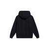 Li-Ning Letter Pattern Print Hooded Long Sleeve Sweatshirt Unisex Tops Black AWDT559-2
