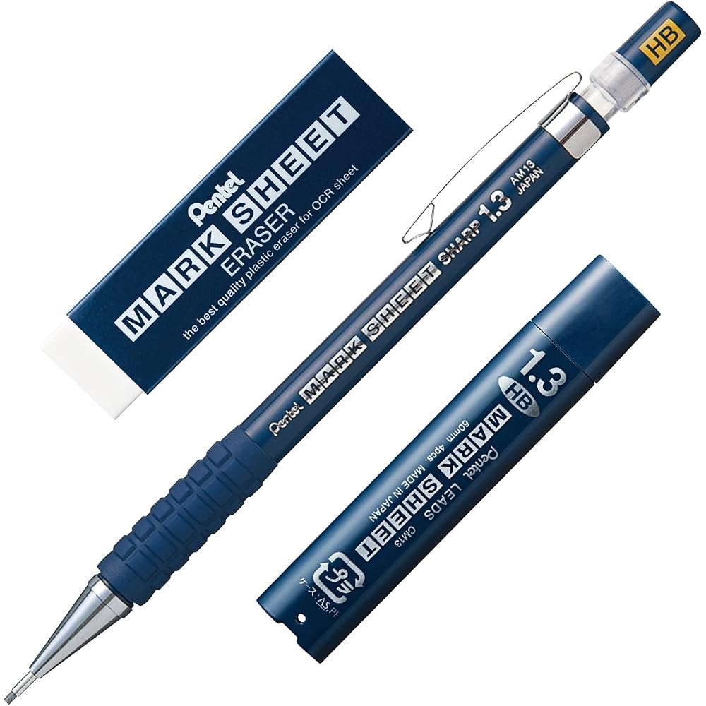 Pentel Mark Sheet Mechanical Pen HB Eraser Refill Set AM113HBSTAMZ