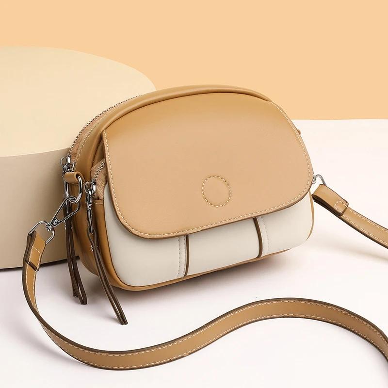 Luxus Design Damen PU Leder Crossbody Tasche Einfarbige Kleine Damen Handtasche Mode Schulter Messenger Tasche