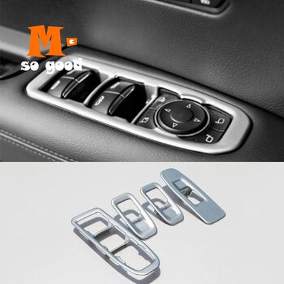 עבור קדילאק XT5 2016 17 18 19 כיסוי פאנל מתג בקרת הרמת זכוכית חלון דלת רכב מדבקת קישוט אביזרים ABS כרום