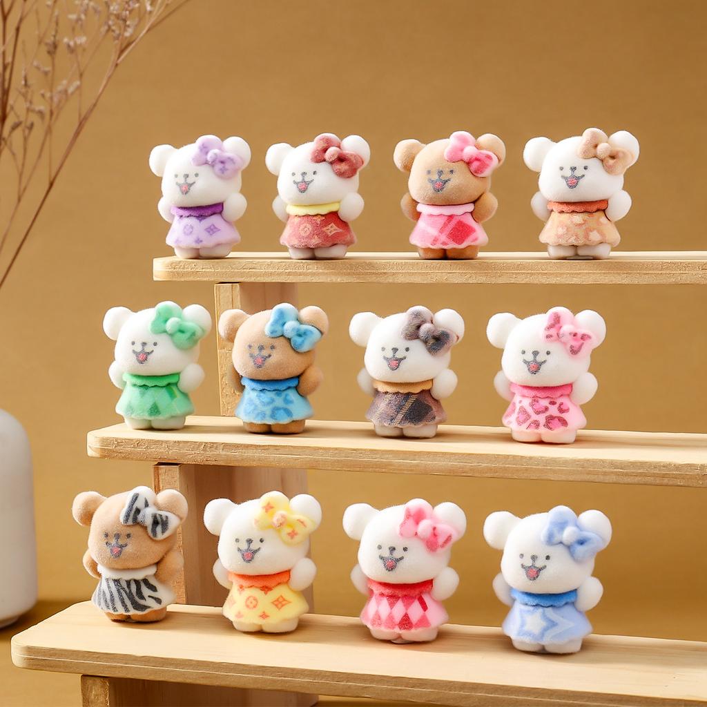 Animation Flocking Baby Three Cute Doll Live Match-Up  Living Room Desktop Small Ornaments Present Diy  Figures Plaything