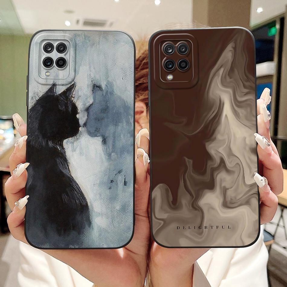For Samsung Galaxy A12 M12 New Fashion Dusk Beach Painting Case For Samsung A12 A125F A127F Soft Silicone Phone Cases