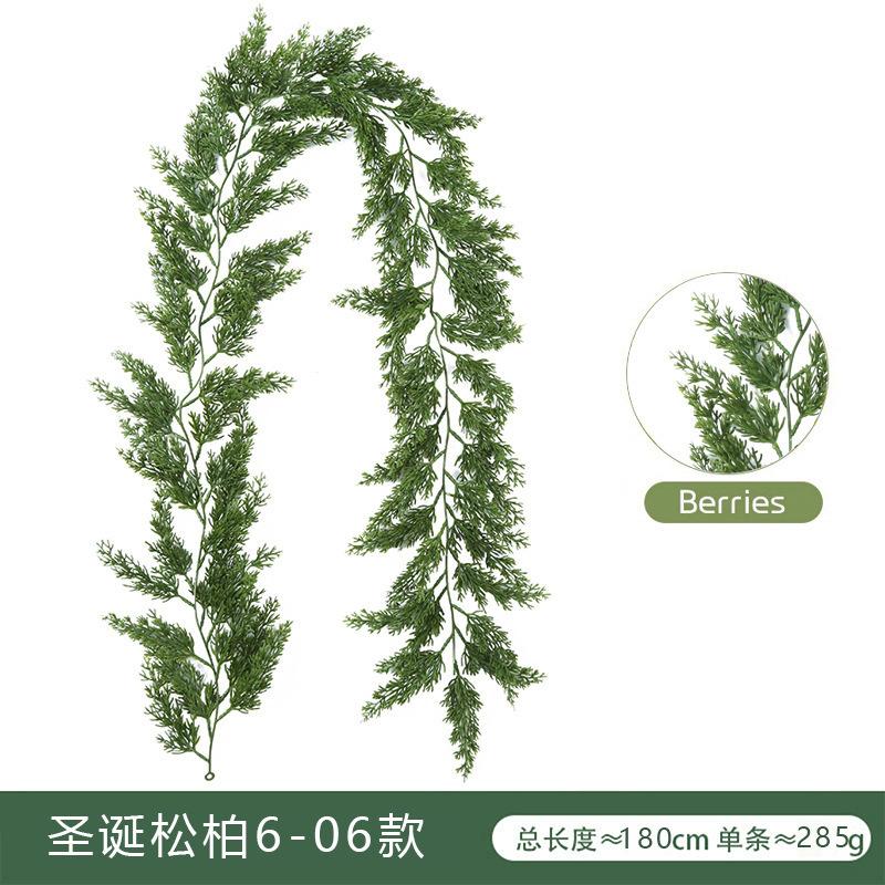 Christmas Rattan 1.8 Meters Pe Cedar Needle Rattan Home Staircase Pendant Christmas Rattan