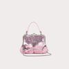 Vivienne Westwood Metallic Crinkle Frame Shoulder Bag