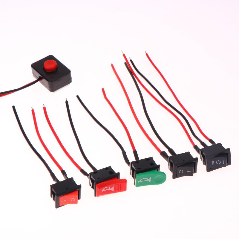 5Pcs Mini Rocker Switch 24V ON OFF Switch With Wire 3A Toggle Switch