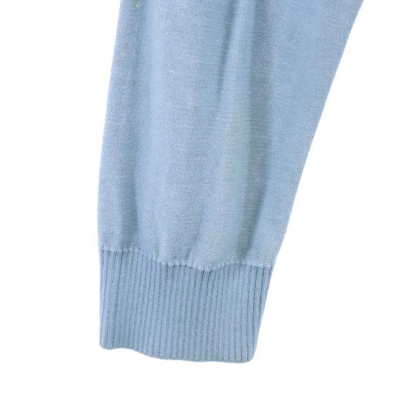 LANVIN en Bleu knit Zip jacket 50 light blue Men's Used