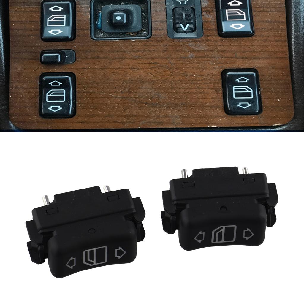 SWITCH 2x POWER GLASS For Mercedes 87-89 260E Left Plastic Window Lift Control 248204510 Replacement Hot Sale New