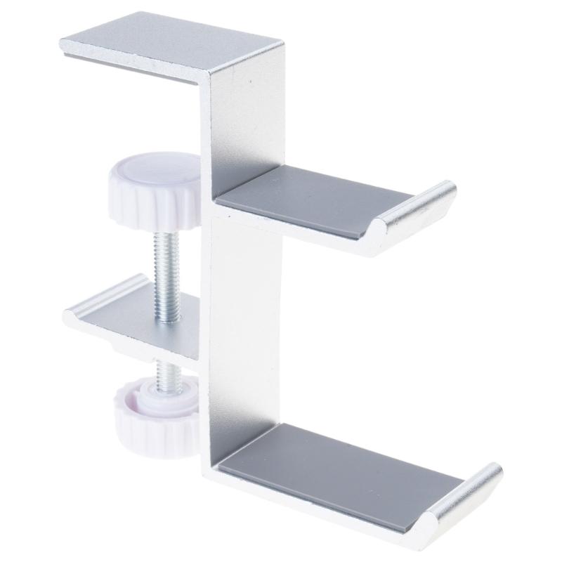Aluminum Alloy Headphone Stand Display Holder Rack Clip on Designing for Desk Space Saving and Easy Installation