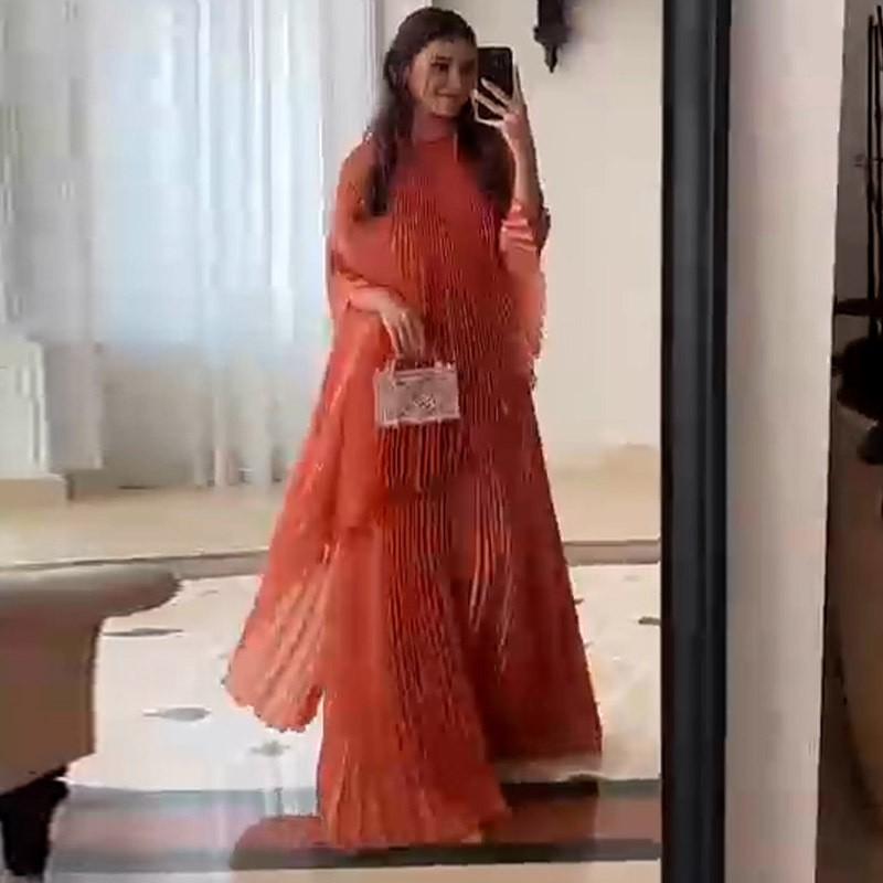 Womens Elegant Chiffon Cape Dress Batwing Sleeve A-line Long Plus Size 2025