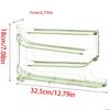 Plateau à œufs transparent multicouche pour réfrigérateur Construction en plastique durable et accès facile Visibilité Contenant à œufs pour réfrigérateur