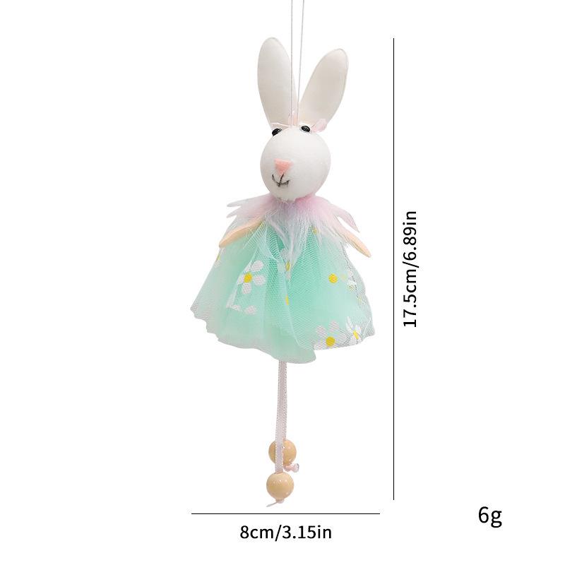 Easter Bunny Fabric Hanging Ornament for DIY Scene Arrangement and Decoration
