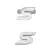 RGFU9 Car Accessories Metal S Grille Emblem Rear Trunk Body Badge Sticker For Ford ST LINE Focus Fiesta Ecosport Kuga Mondeo Everest