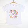Kinder Oberteile T-Shirt Einhorn Kurzarm Neu Sommer Lässig Mode Vielseitige T-Shirts Kinder Rundhals Locker Basishemd T-Shirt