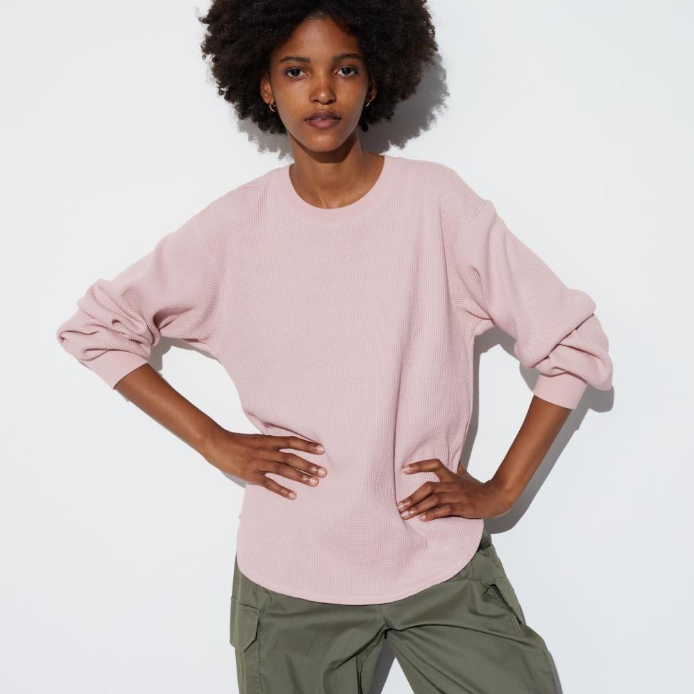 

Uniqlo Japan Waffle Crew Neck T с длинным рукавом