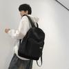School bag, college student large-capacity backpack, simple and versatile casual high school student computer backpack