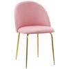 Fargo Velour Chair Gold Velvet Pink